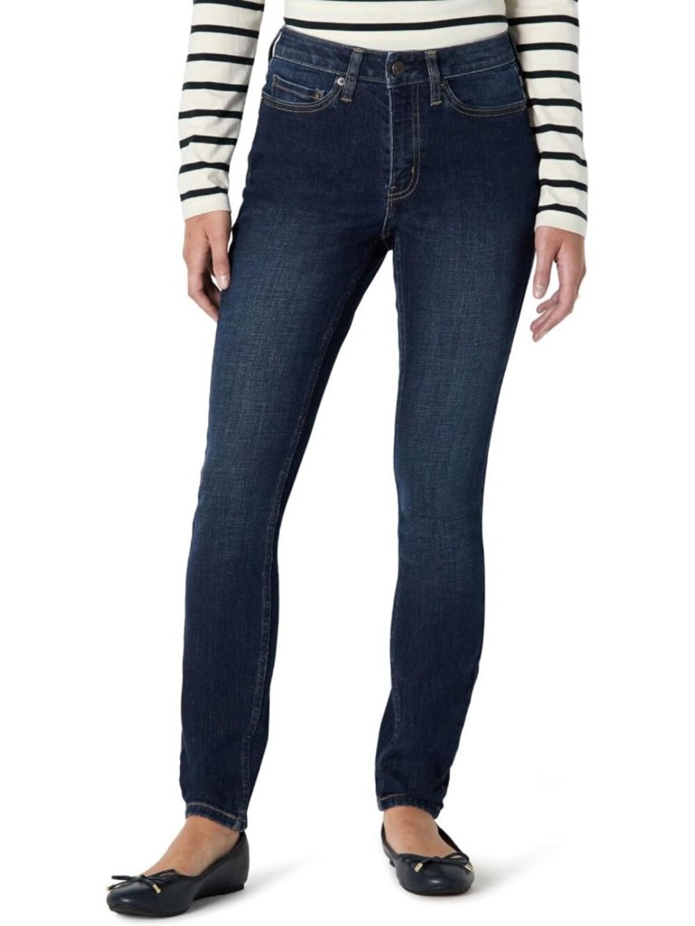 High Stretch Mid-Rise Skinny Jeans for Women | Comfortable & Stylish Fit